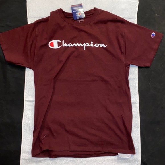 Champion Men's Maroon Classic Jersey Tee - Picture 1 of 2
